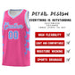 Custom Pink Side Lightning Pattern Sports Uniform Basketball Jersey Limited