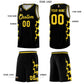 Custom Black Side Lightning Pattern Sports Uniform Basketball Jersey Limited