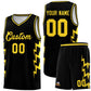Custom Black Side Lightning Pattern Sports Uniform Basketball Jersey