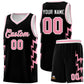 Custom Black Side Lightning Pattern Sports Uniform Basketball Jersey