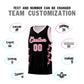 Custom Black Side Lightning Pattern Sports Uniform Basketball Jersey Limited