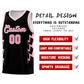 Custom Black Side Lightning Pattern Sports Uniform Basketball Jersey Limited
