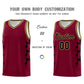 Custom Crimson Side Lightning Pattern Sports Uniform Basketball Jersey Limited