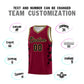 Custom Crimson Side Lightning Pattern Sports Uniform Basketball Jersey Limited