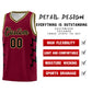 Custom Crimson Side Lightning Pattern Sports Uniform Basketball Jersey Limited
