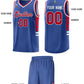 Custom Royal Red-White Personalized Star Pattern Sports Uniform Basketball Jersey Limited