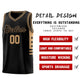 Custom Black Old Gold Personalized Star Pattern Sports Uniform Basketball Jersey Limited