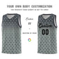 Custom Dark Gray Silver Gradient Start Pattern Basketball Jersey Sets Limited