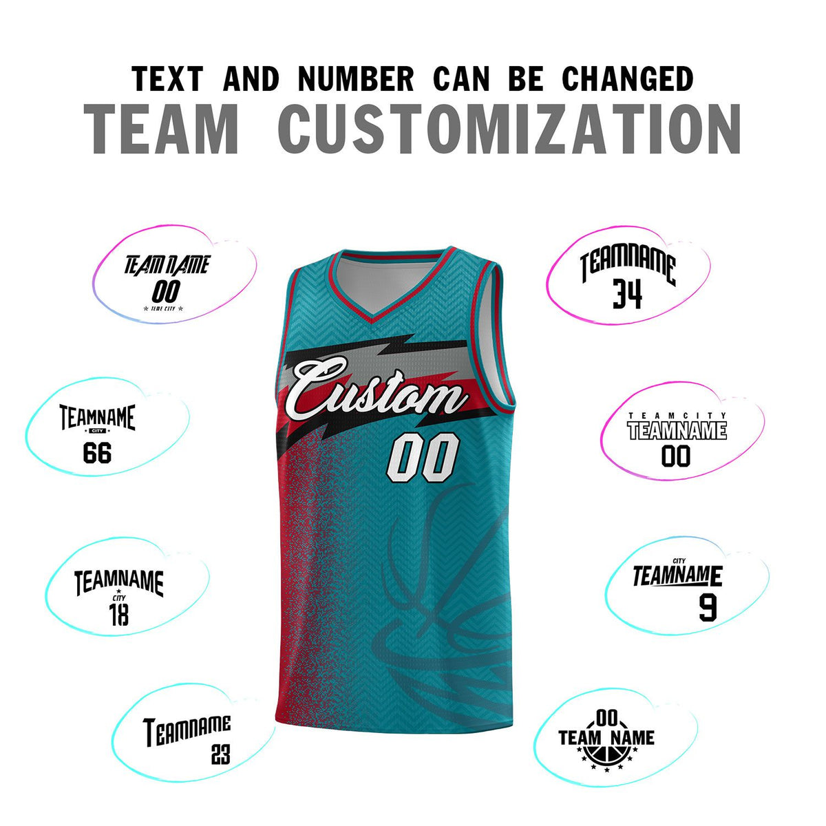 Custom Aqua Dot Scatter Graffiti Pattern Sports Uniform Basketball Jersey Limited