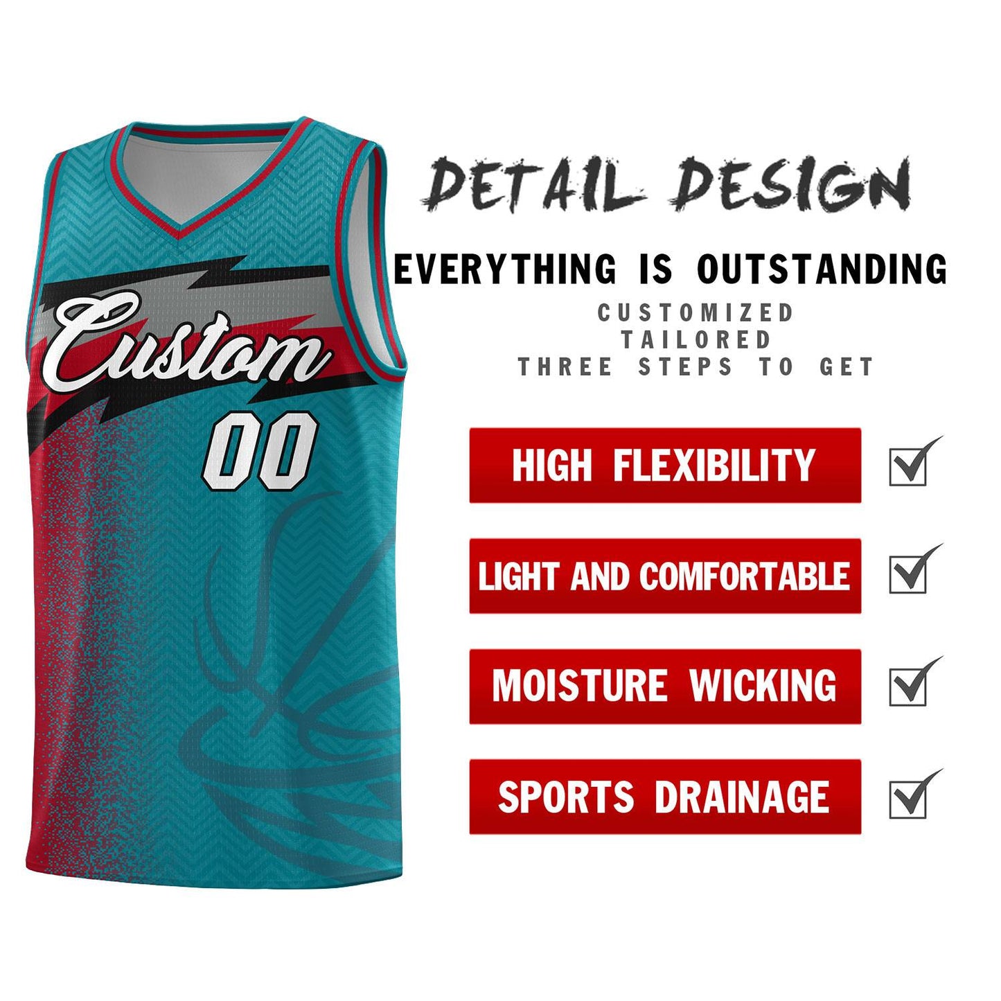 Custom Aqua Dot Scatter Graffiti Pattern Sports Uniform Basketball Jersey Limited