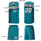 Custom Aqua Dot Scatter Graffiti Pattern Sports Uniform Basketball Jersey Limited