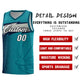 Custom Aqua Dot Scatter Graffiti Pattern Sports Uniform Basketball Jersey Limited
