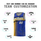 Custom Royal Dot Scatter Graffiti Pattern Sports Uniform Basketball Jersey Limited