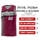 Custom Crimson Dot Scatter Graffiti Pattern Sports Uniform Basketball Jersey Limited
