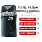 Custom Black Dot Scatter Graffiti Pattern Sports Uniform Basketball Jersey Limited