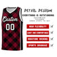 Custom Crimson Black-White Grid Basketball Kits For Team Limited