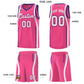 Custom Pink Purple-White Ribbon Pattern Basketball Kits Limited