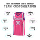 Custom Pink Purple-White Ribbon Pattern Basketball Kits Limited