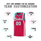 Custom Red Aqua-White Ribbon Pattern Basketball Kits Limited