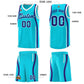 Custom Sky Blue Royal-White Ribbon Pattern Basketball Kits Limited