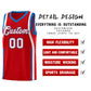 Custom Red Royal-White Ribbon Pattern Basketball Kits Limited