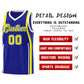 Custom Royal Fluorescent Yellow-White Ribbon Pattern Basketball Kits Limited