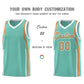 Custom Bright Green Buckskin Brown-White Ribbon Pattern Basketball Kits Limited