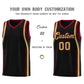 Custom Black Crimson-Old Gold Ribbon Pattern Basketball Kits Limited