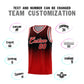 Custom Red Gradient Dots Design Pattern Sports Uniform Basketball Jersey Limited