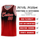Custom Red Gradient Dots Design Pattern Sports Uniform Basketball Jersey Limited
