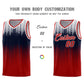 Custom Red Gradient Dots Design Pattern Sports Uniform Basketball Jersey Limited