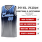 Custom Gray Gradient Dots Design Pattern Sports Uniform Basketball Jersey Limited