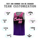 Custom Purple Gradient Dots Design Pattern Sports Uniform Basketball Jersey Limited