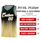Custom Khaki Gradient Dots Design Pattern Sports Uniform Basketball Jersey Limited