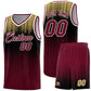 Custom Crimson Gradient Dots Design Pattern Sports Uniform Basketball Jersey