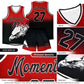 Custom Red Kelly Green Eagle Pattern Graffiti Pattern Sports Uniform Basketball Jersey Limited