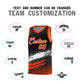 Custom Black White and Orange Graffiti Pattern Sports Uniform Basketball Jersey Limited