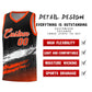 Custom Black White and Orange Graffiti Pattern Sports Uniform Basketball Jersey Limited