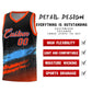 Custom Black Powder Blue and Orange Graffiti Pattern Sports Uniform Basketball Jersey Limited