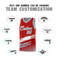 Custom Red White and Gray Graffiti Pattern Sports Uniform Basketball Jersey Limited