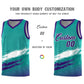 Custom Aqua White and Purple Graffiti Pattern Sports Uniform Basketball Jersey Limited