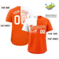 Custom Orange White Personalized Half Gradient Design Authentic Baseball Jersey Limited