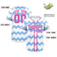 Custom White Light Blue-Pink Personalized Ripple Design Authentic Baseball Jersey Limited