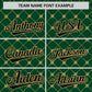 Custom Green Black-Old Gold Personalized Plaid Design Authentic Baseball Jersey Limited