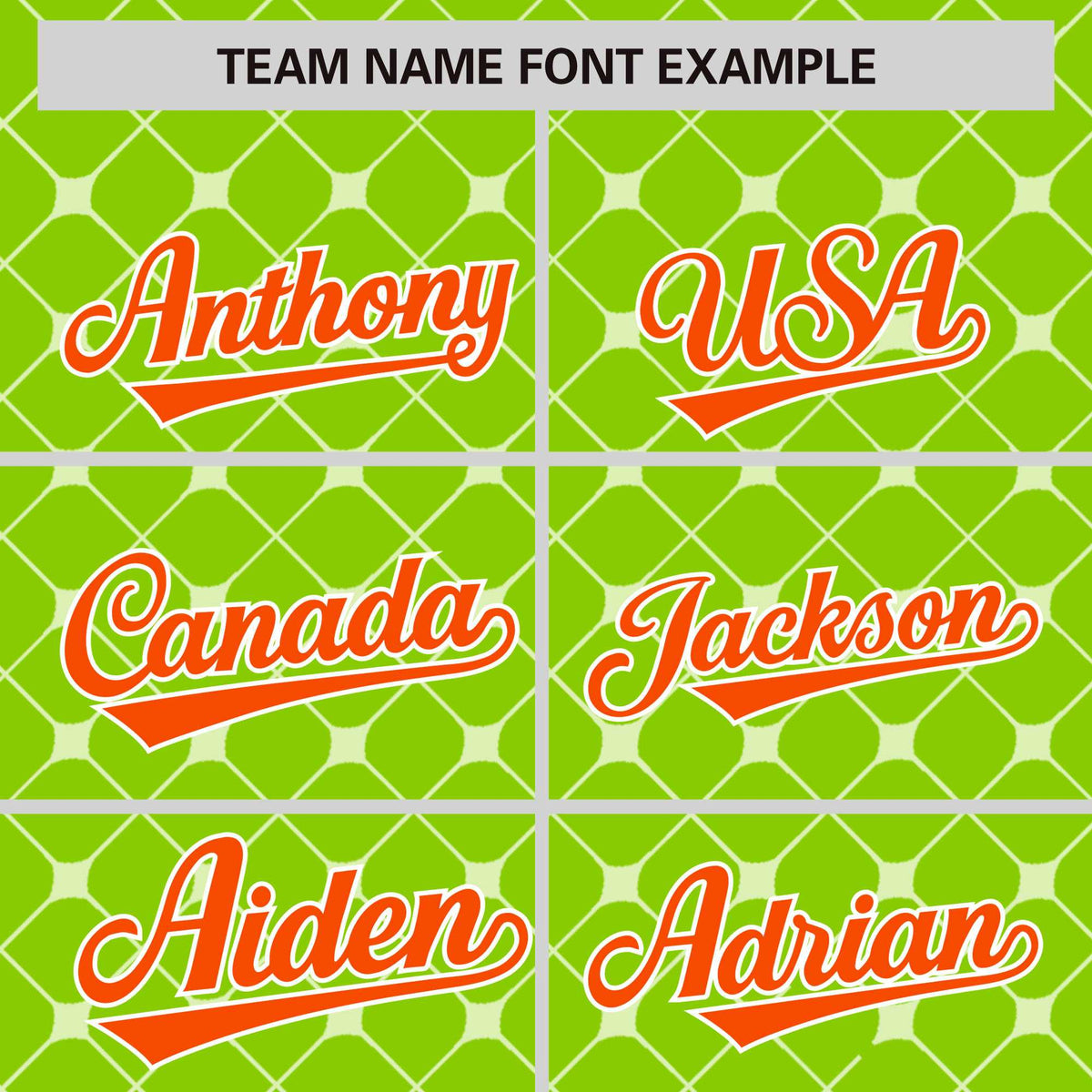 Custom Neon Green Orange-White Personalized Plaid Design Authentic Baseball Jersey Limited