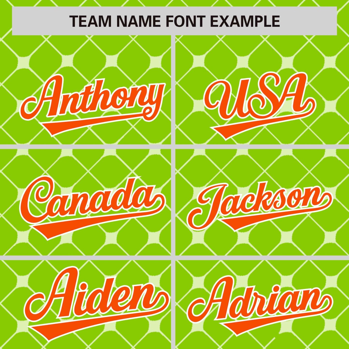 Custom Neon Green Orange-White Personalized Plaid Design Authentic Baseball Jersey Limited