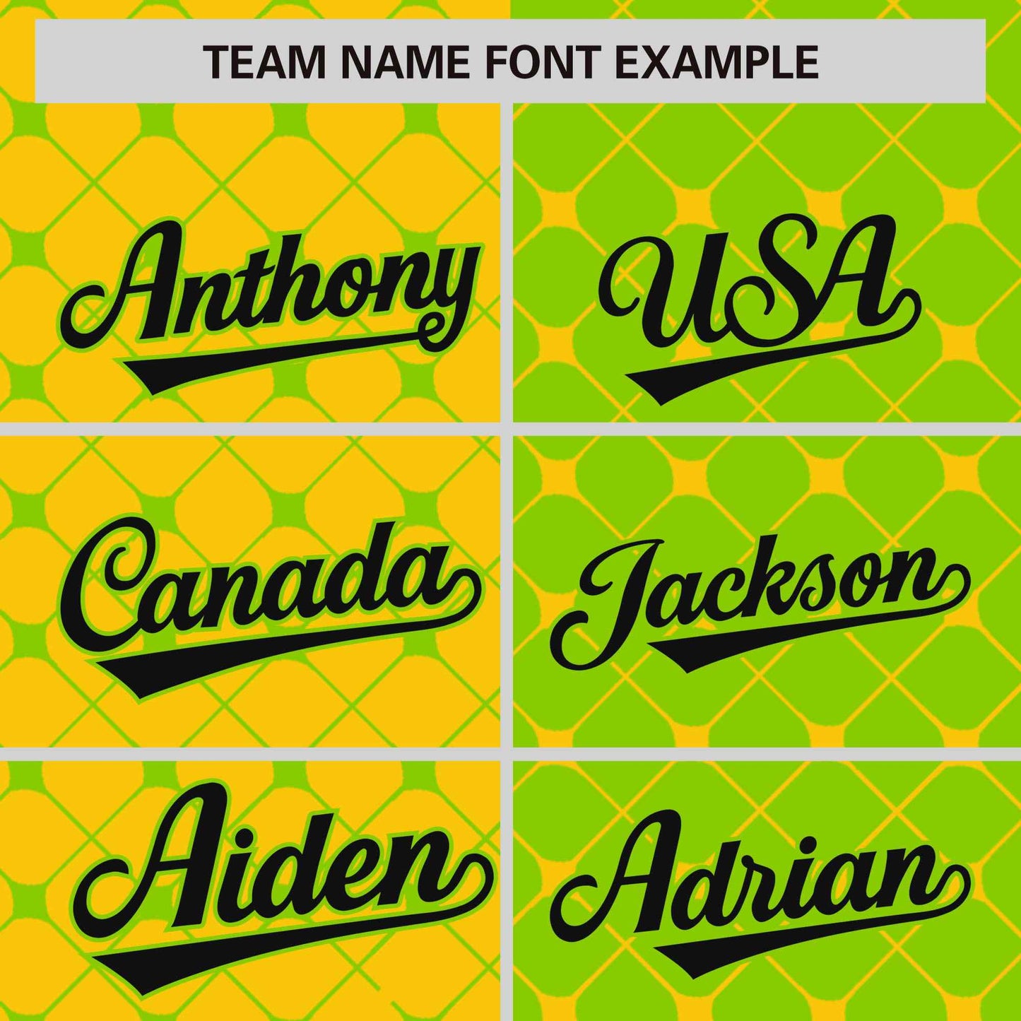 Custom Gold Neon Green Split Fashion Plaid Design Authentic Baseball Jersey Limited