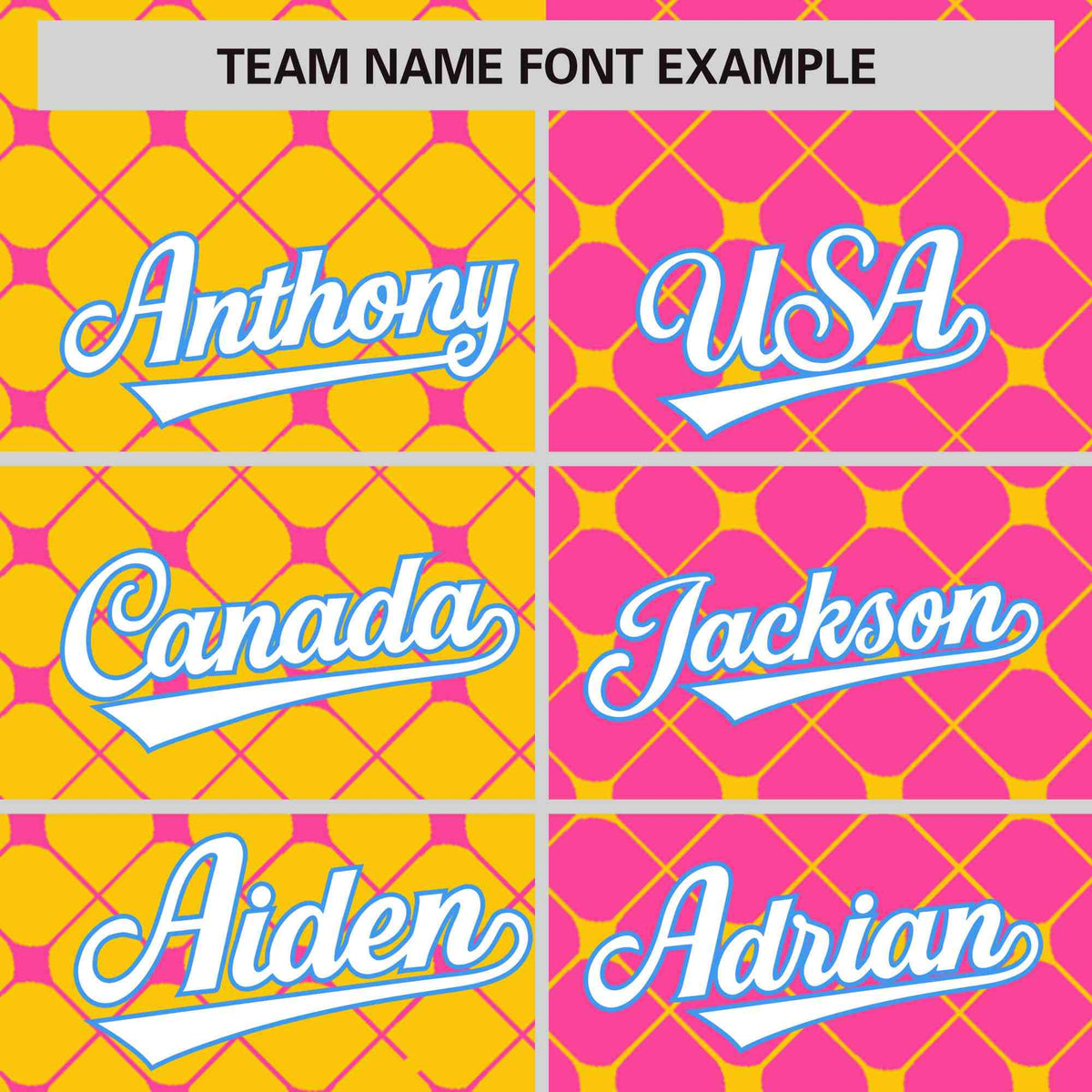 Custom Gold Pink Split Fashion Plaid Design Authentic Baseball Jersey Limited