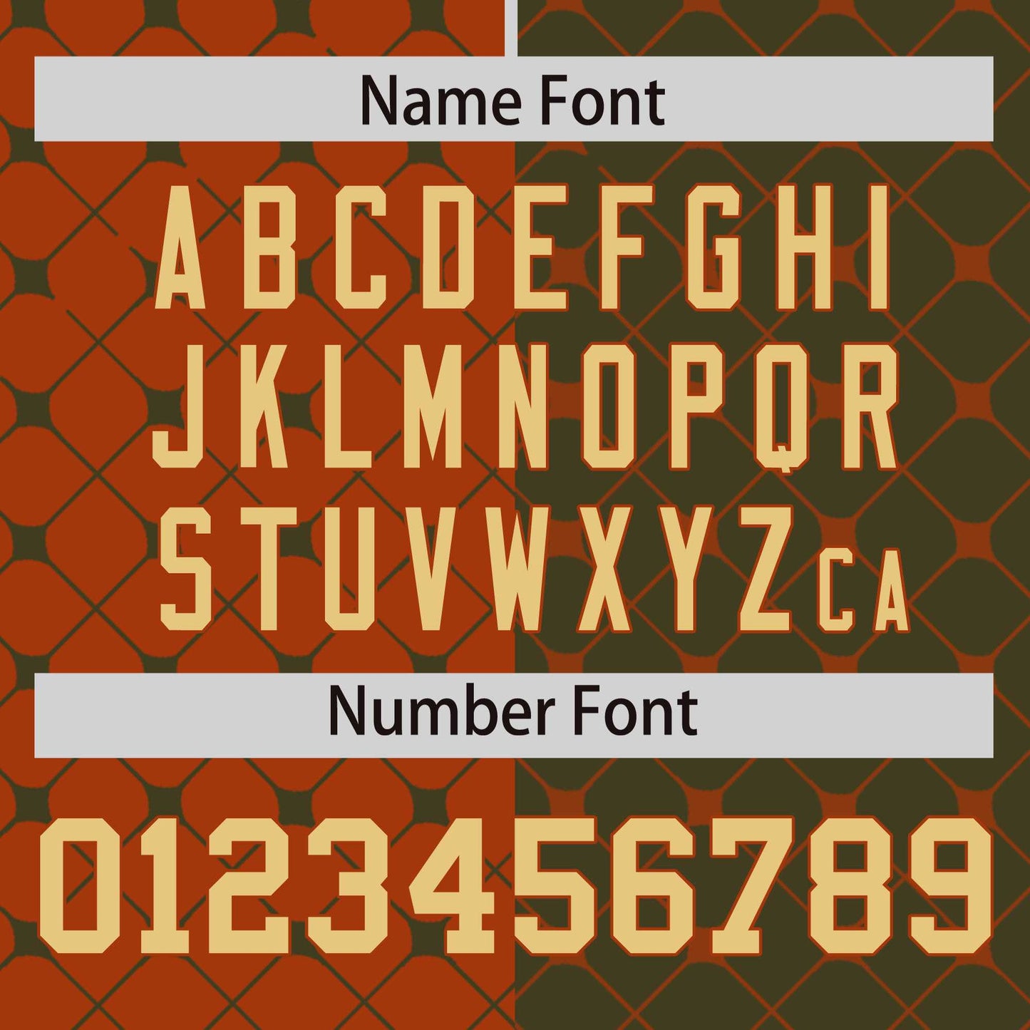 Custom Texas Orange Olive Split Fashion Plaid Design Authentic Baseball Jersey Limited