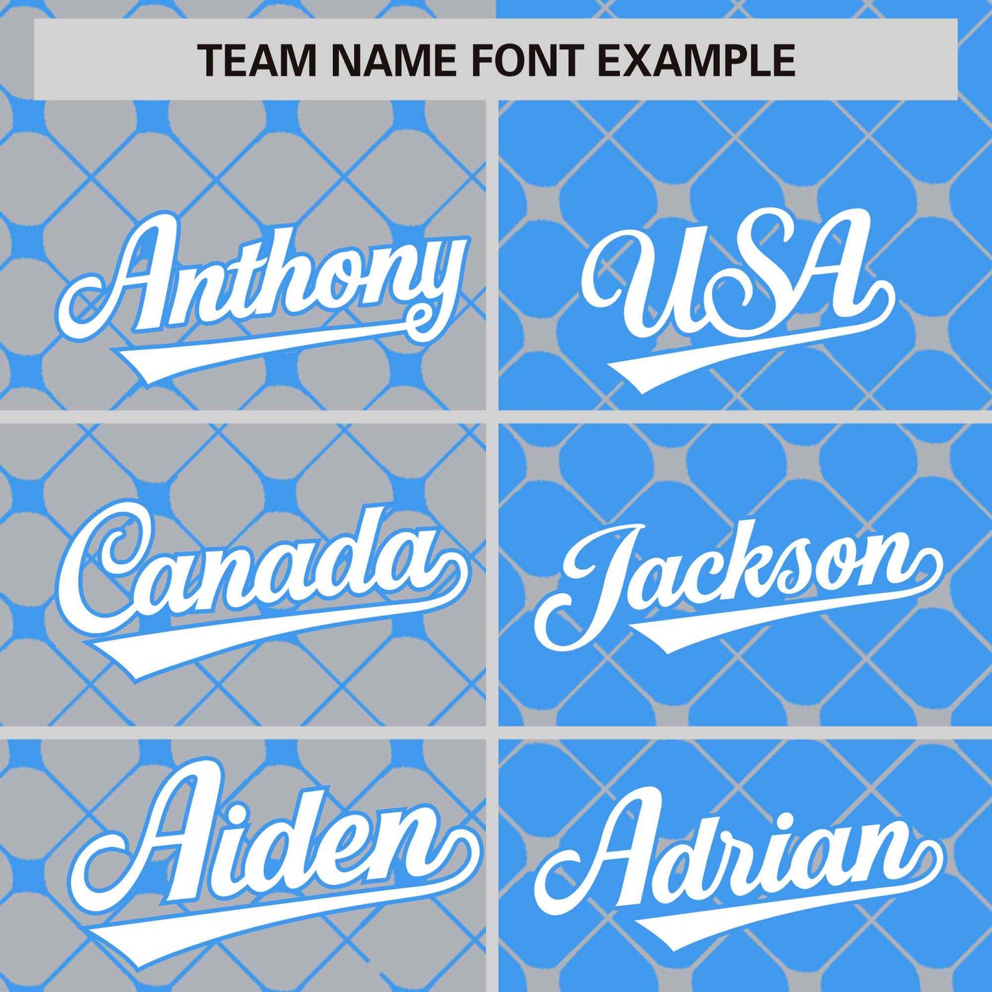 Custom Gray Powder Blue Split Fashion Plaid Design Authentic Baseball Jersey Limited